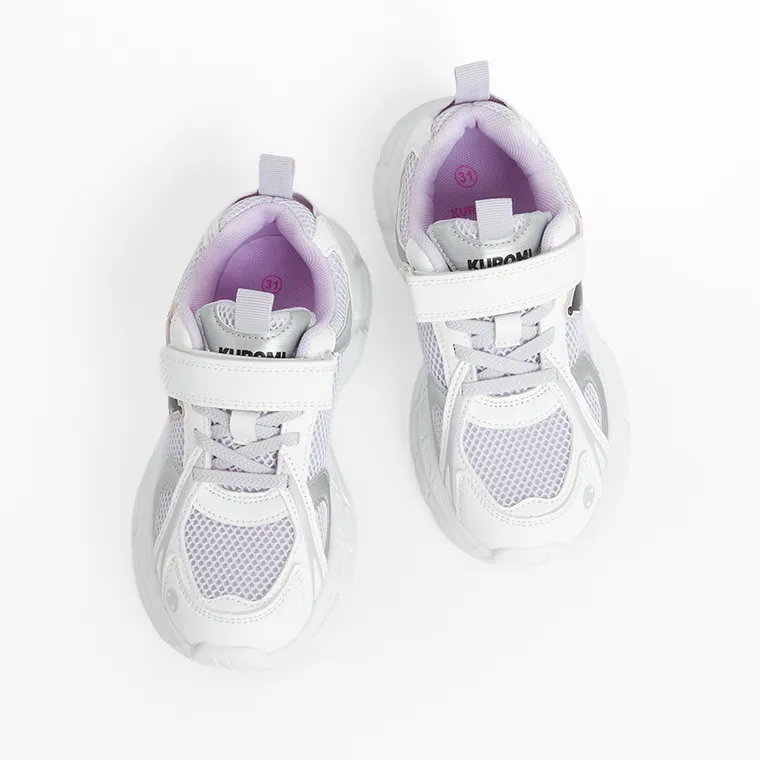 Cool Club, Pantofi sport pentru fete, alb-violet, imprimeu Kuromi