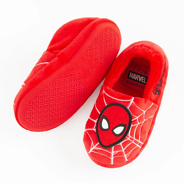 Cool Club, Papuci de casa pentru baieti, rosu, imprimeu Spider-Man