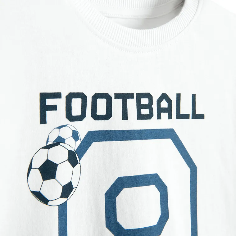 Cool Club, Pijama pentru baieti, alb-albastru