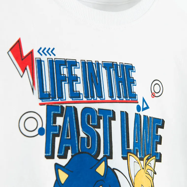Cool Club, Pijama pentru baieti, mix, imprimeu Sonic the Hedgehog
