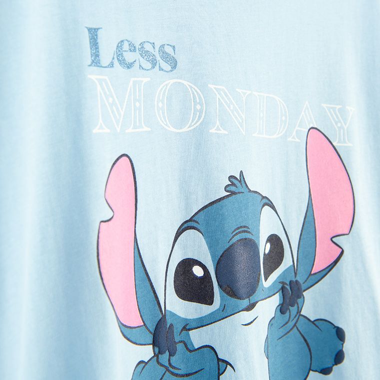 Cool Club, Pijama pentru fete, albastru, imprimeu Lilo si Stitch