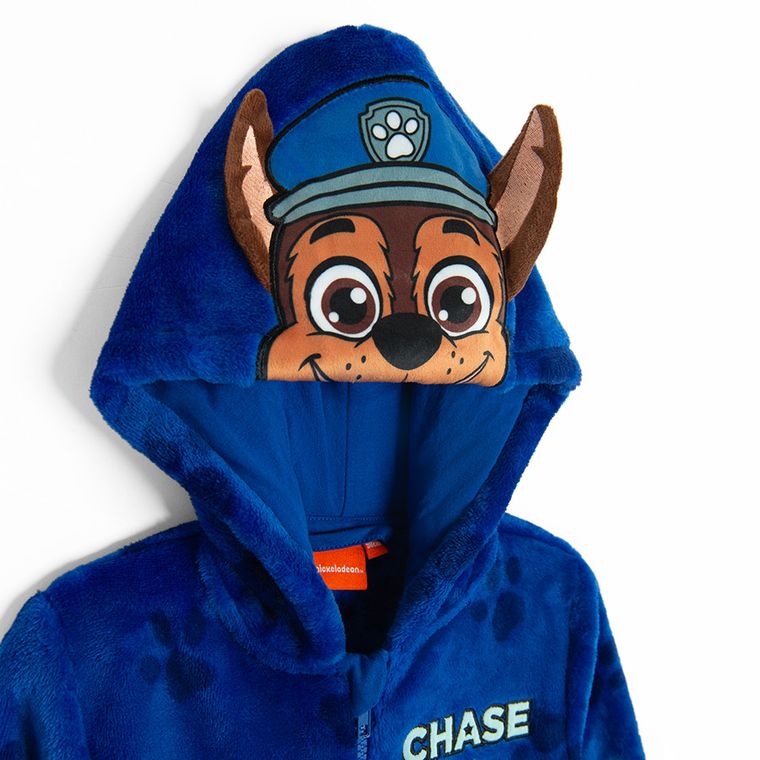 Cool Club, Pijama-salopeta cu gluga pentru baieti, bleumarin, imprimeu Paw Patrol