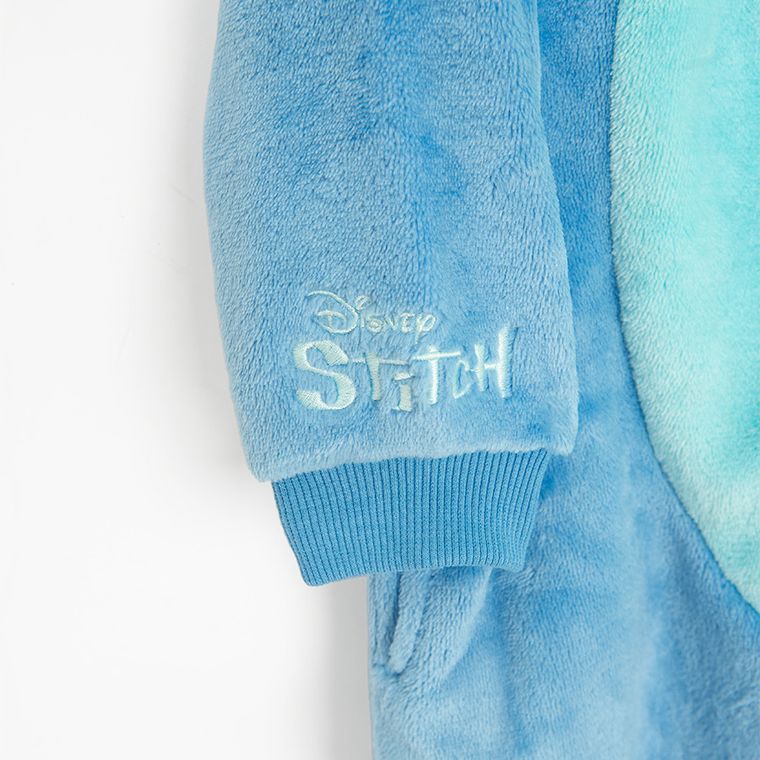 Cool Club, Pijama-salopeta cu gluga pentru fete, albastru, imprimeu Lilo si Stitch