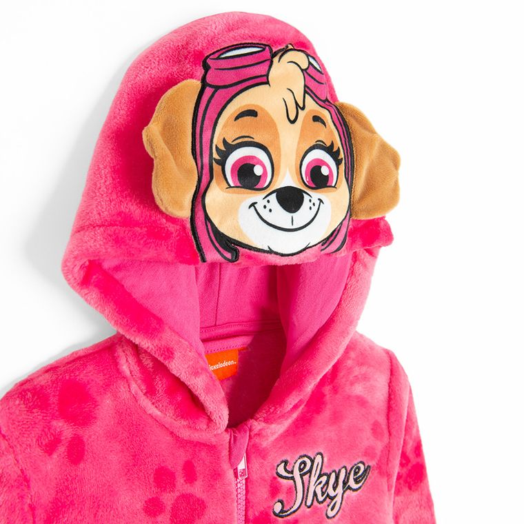 Cool Club, Pijama-salopeta cu gluga pentru fete, roz, imprimeu Paw Patrol
