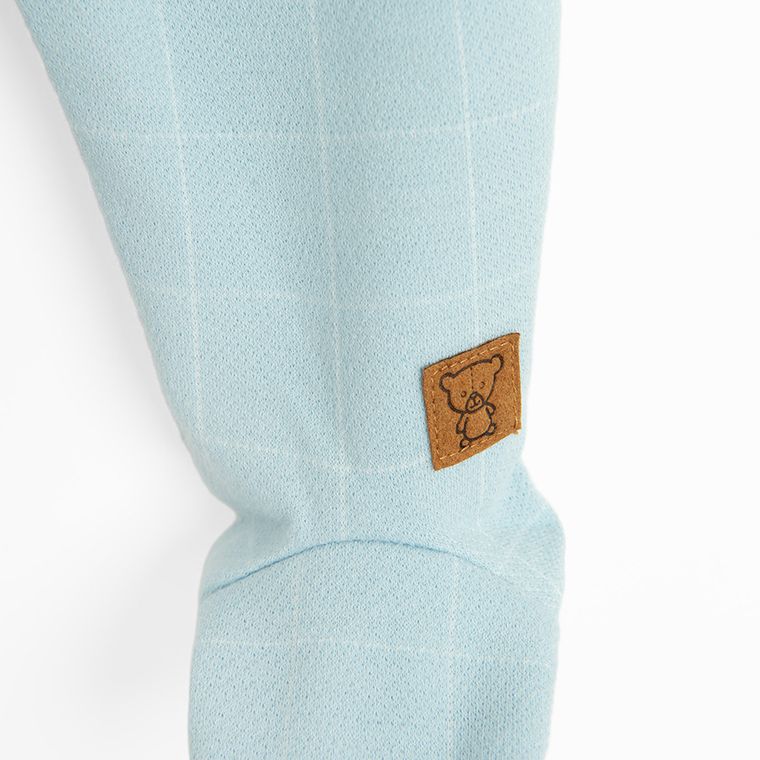 Cool Club, Pijama tip salopeta pentru baieti, alb-albastru