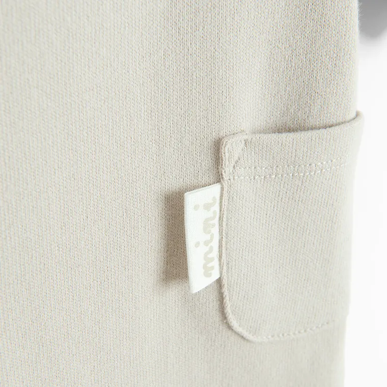 Cool Club, Pijama tip salopeta pentru bebelusi, bej