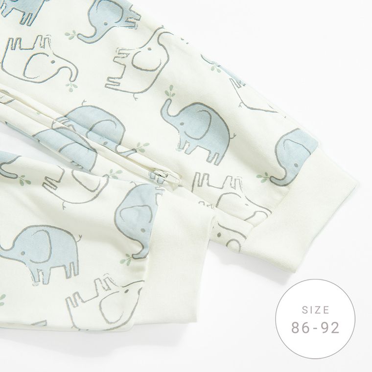 Cool Club, Pijama tip salopeta pentru bebelusi, ecru