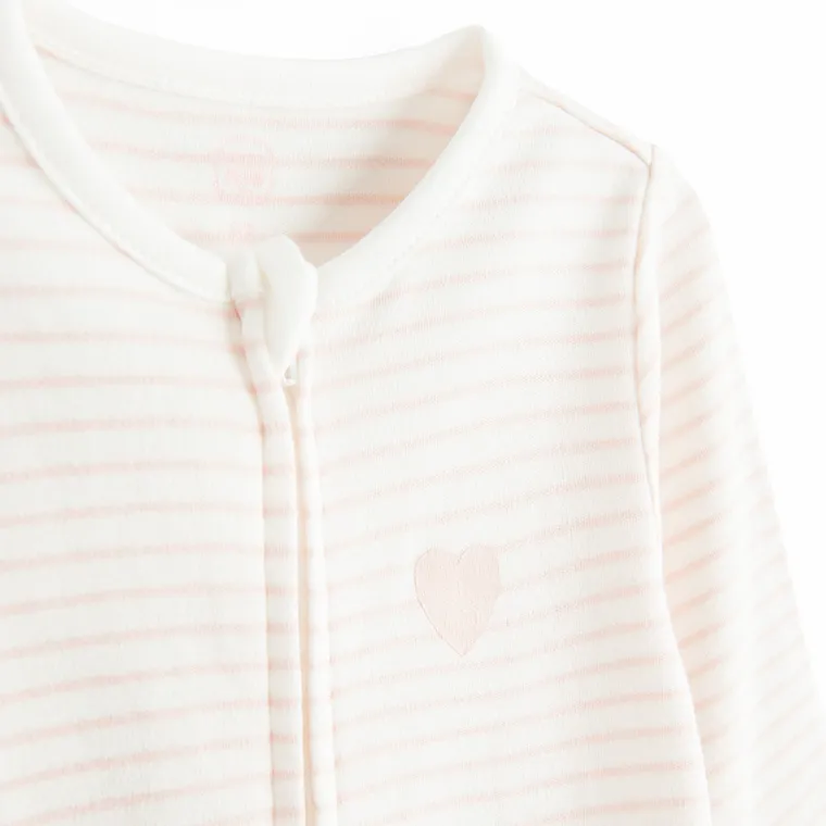Cool Club, Pijama tip salopeta pentru fete, alb, set, 2 buc.