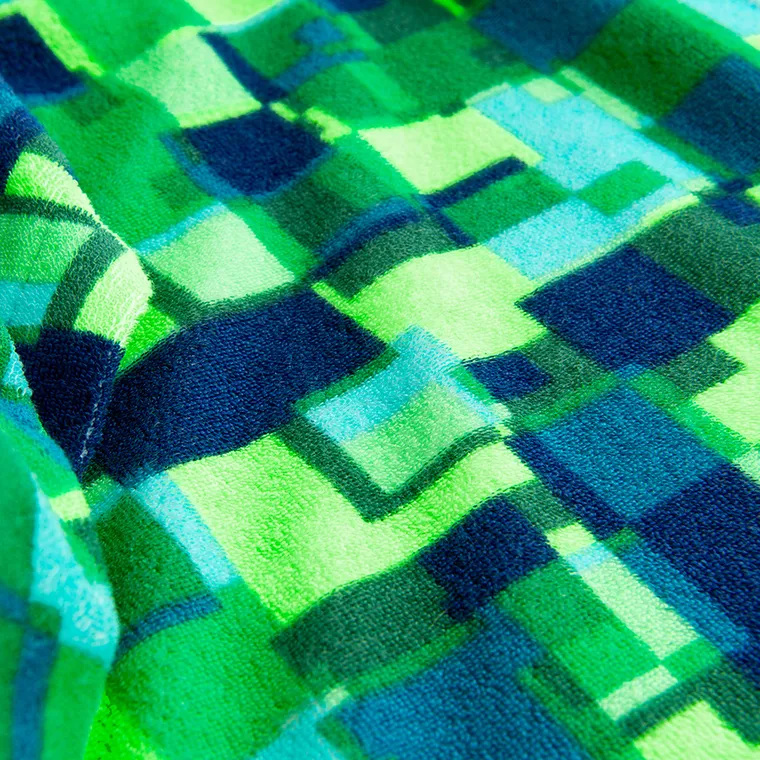 Cool Club, Prosop tip poncho pentru baieti, verde