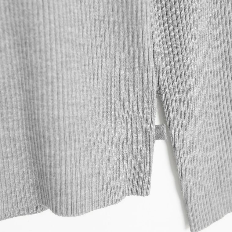 Cool Club, Pulover cu guler inalt pentru fete, din tricot striat, gri