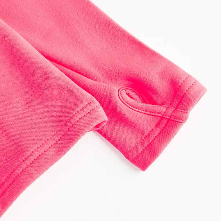 Cool Club, Pulover cu guler inalt, termic, calduros, roz fluo