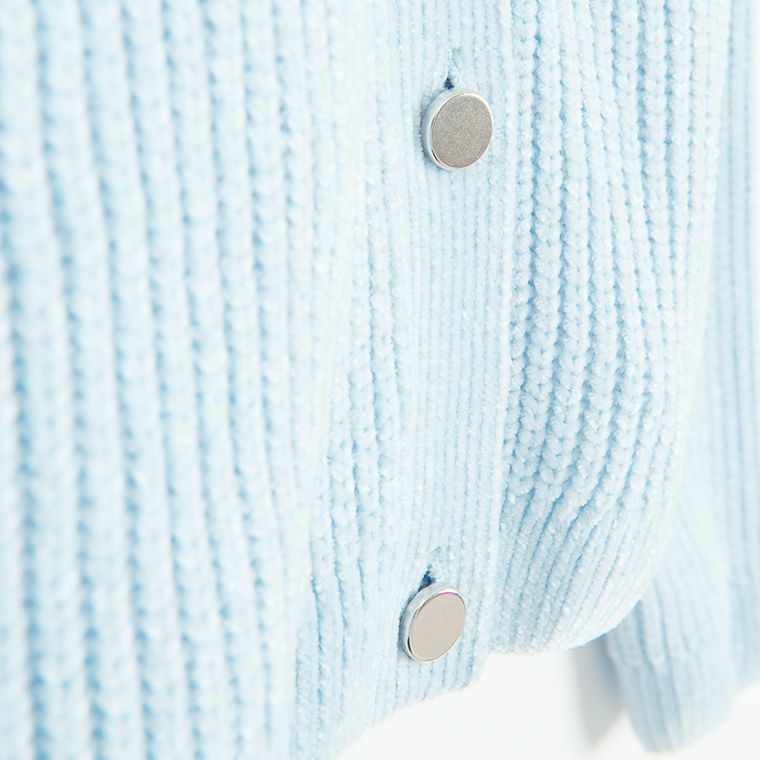 Cool Club, Pulover pentru fete, cu nasturi, albastru