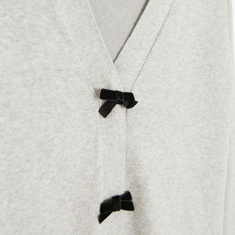 Cool Club, Pulover pentru fete, cu nasturi, oversize, gri