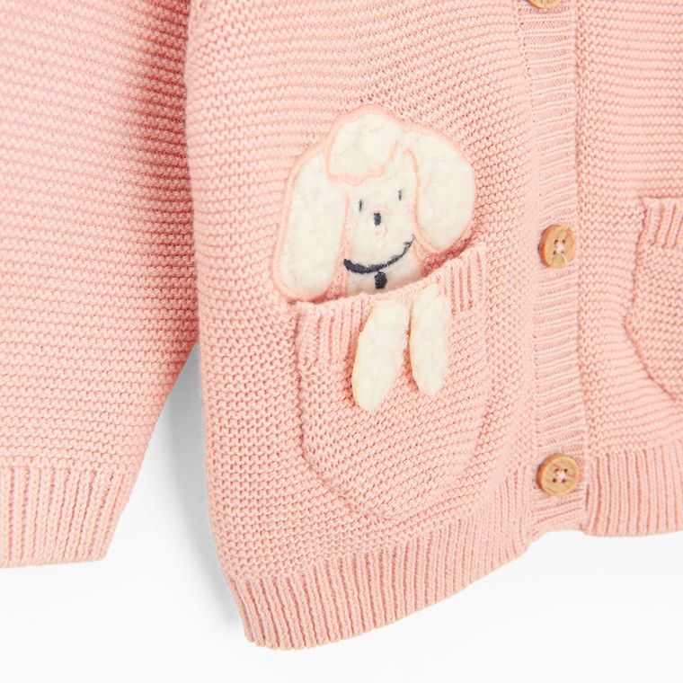 Cool Club, Pulover pentru fete, cu nasturi, roz