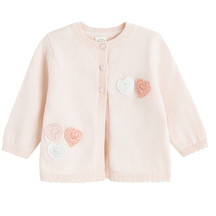 Cool Club, Pulover pentru fete, cu nasturi, roz