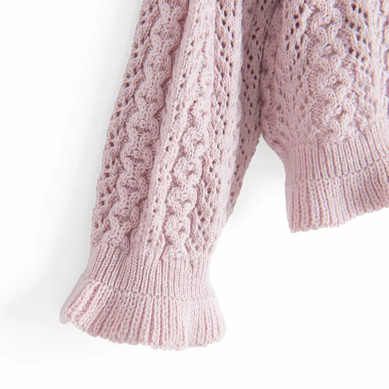 Cool Club, Pulover pentru fete, cu nasturi, violet