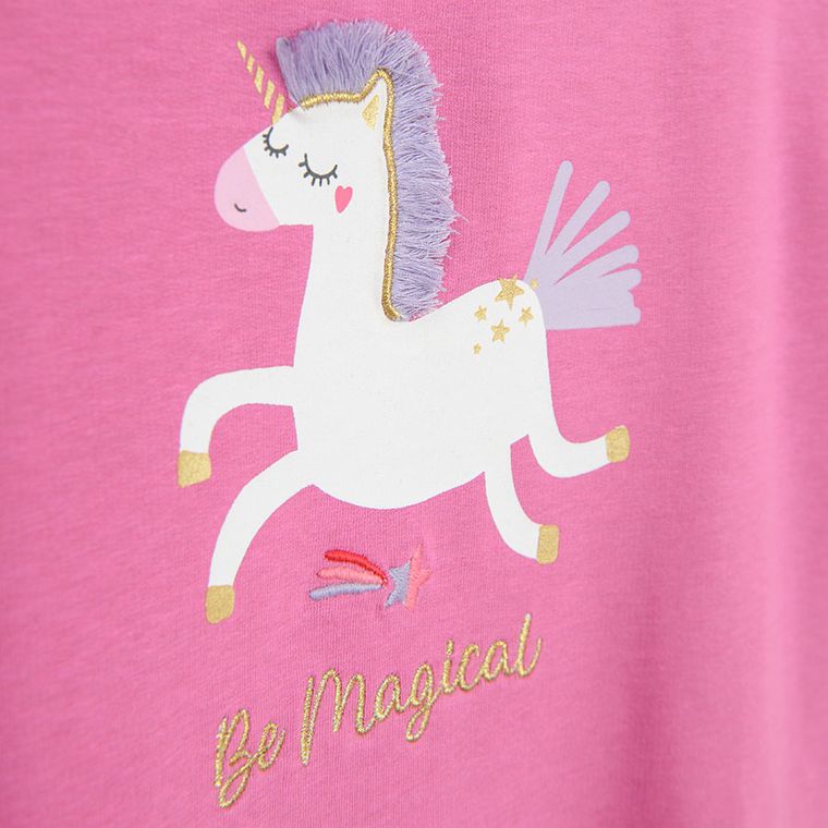 Cool Club, Rochie cu maneca lunga pentru fete, roz