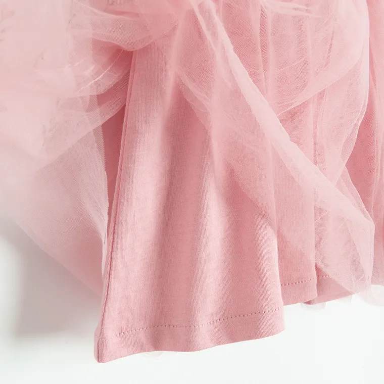 Cool Club, Rochie cu maneca lunga pentru fete, roz