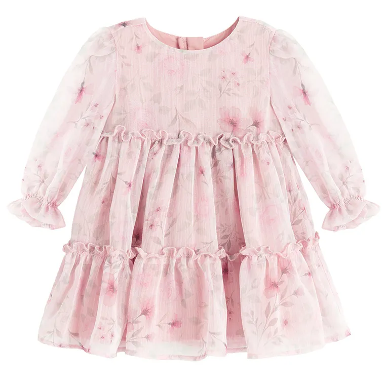 Cool Club, Rochie cu maneca lunga pentru fete, roz