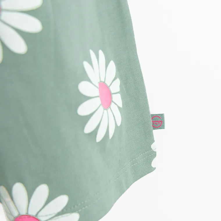 Cool Club, Rochie cu maneca lunga pentru fete, verde