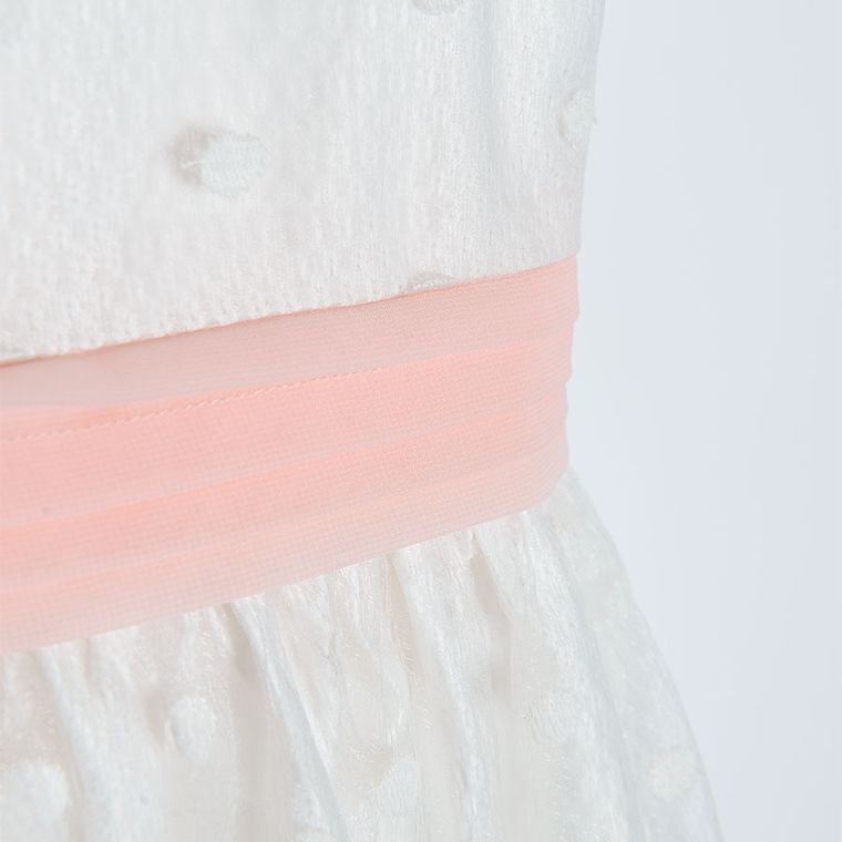 Cool Club, Rochie cu maneca scurta pentru fete, alb