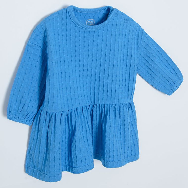 Cool Club, Rochie cu maneca scurta pentru fete, albastru