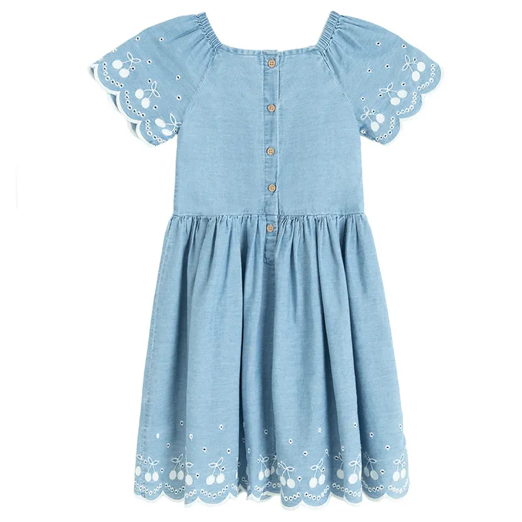 Cool Club, Rochie cu maneca scurta pentru fete, albastru