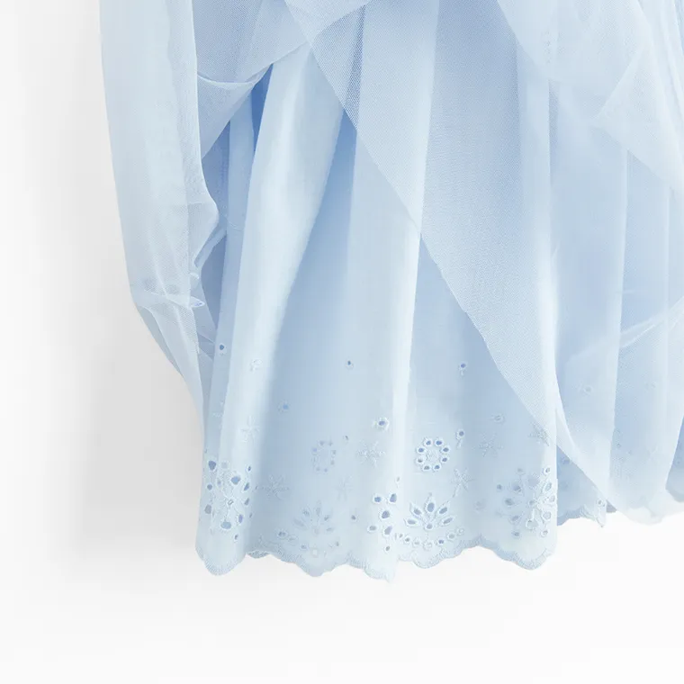 Cool Club, Rochie cu maneca scurta pentru fete, albastru