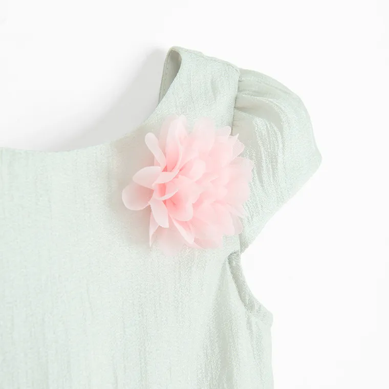 Cool Club, Rochie cu maneca scurta pentru fete, verde