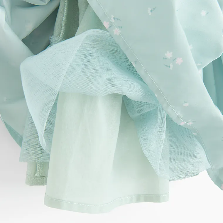 Cool Club, Rochie cu maneca scurta pentru fete, verde