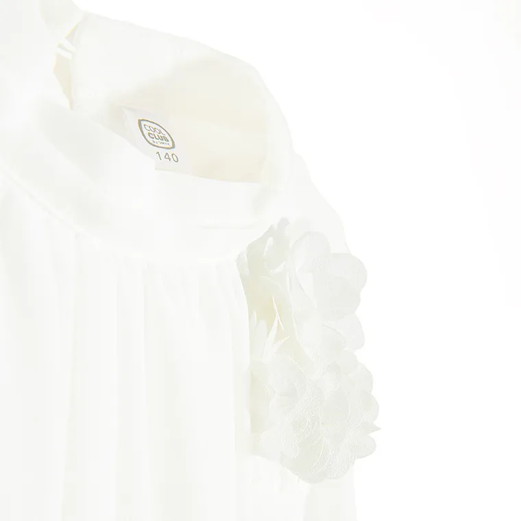 Cool Club, Rochie fara maneci pentru fete, alb