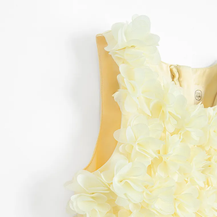 Cool Club, Rochie fara maneci pentru fete, galben