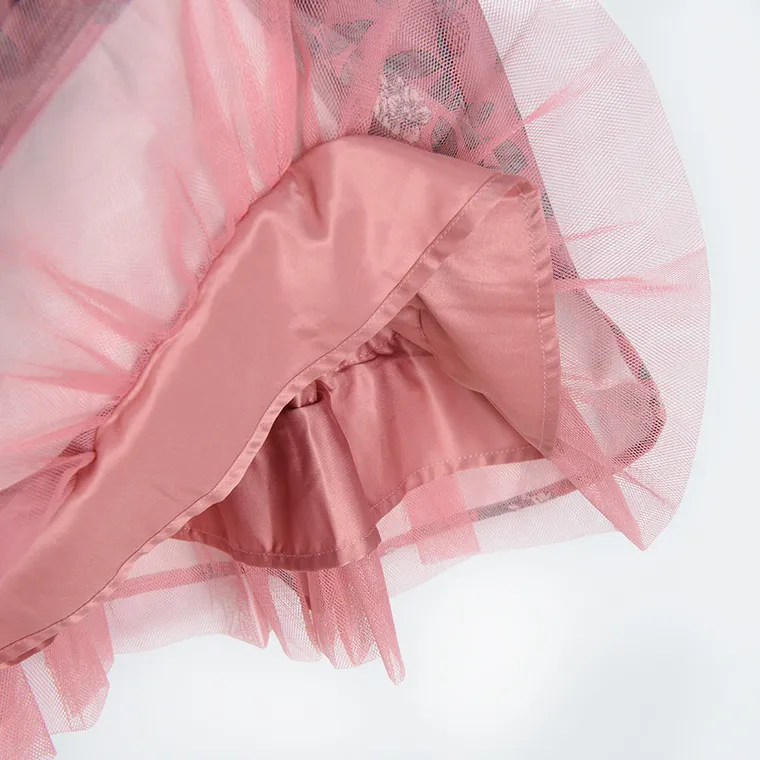 Cool Club, Rochie fara maneci pentru fete, roz, imprimeu flori