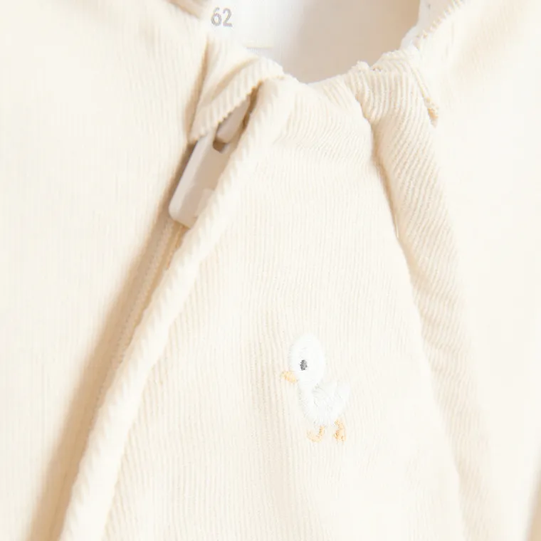 Cool Club, Salopeta de tranzitie cu gluga pentru bebelusi, reiata, bej