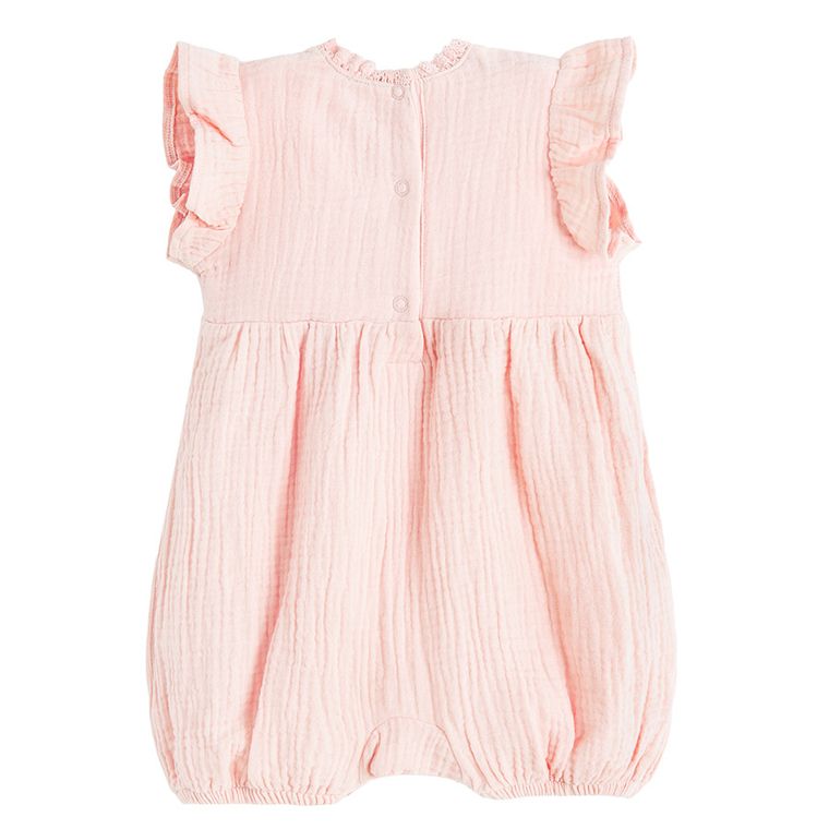 Cool Club, Salopeta rompers pentru fete, muselina, roz
