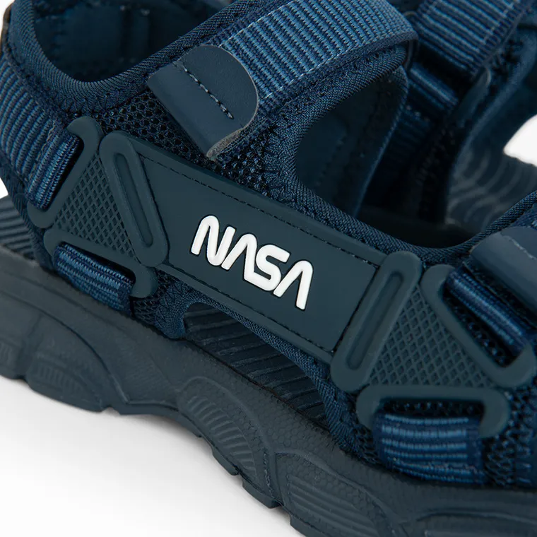 Cool Club, Sandale pentru baieti, albastru, imprimeu NASA