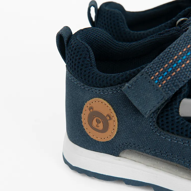 Cool Club, Sandale pentru baieti, bleumarin, brant din piele