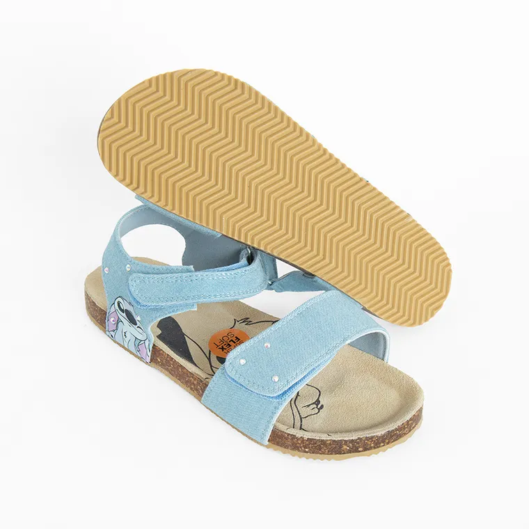 Cool Club, Sandale pentru fete, albastru, brant din piele, imprimeu Lilo si Stitch