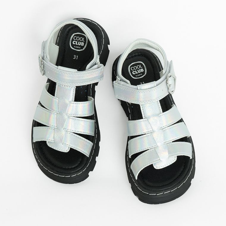 Cool Club, Sandale pentru fete, argintiu