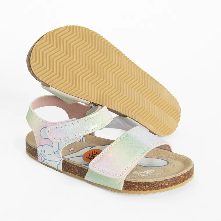 Cool Club, Sandale pentru fete, mix, brant din piele, imprimeu Hello Kitty and Friends