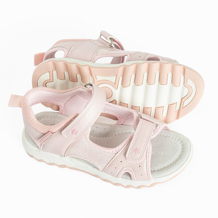 Cool Club, Sandale pentru fete, roz, brant din piele