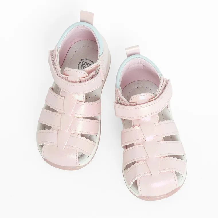 Cool Club, Sandale pentru fete, roz, brant din piele