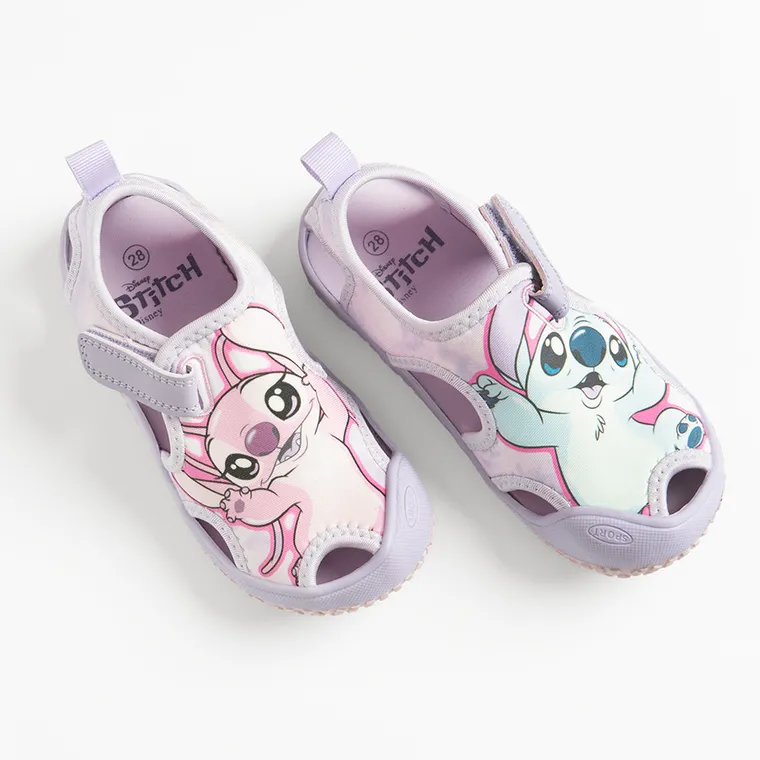 Cool Club, Sandale pentru fete, violet, imprimeu Lilo si Stitch