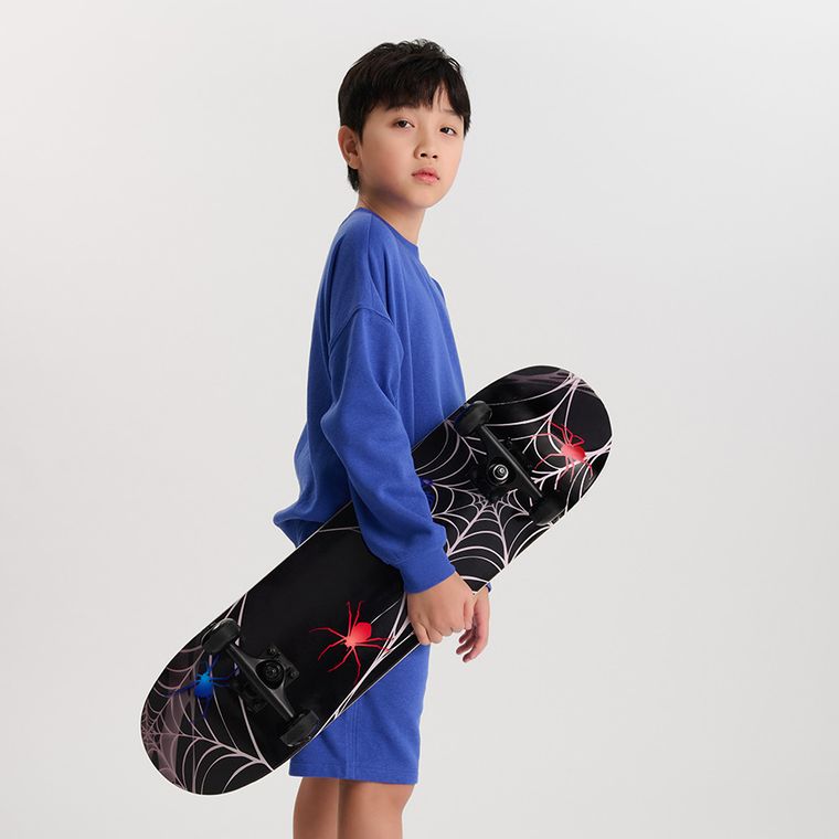 Cool Club, Set pentru baieti, Bluza calduros, Pantaloni scurti, albastru