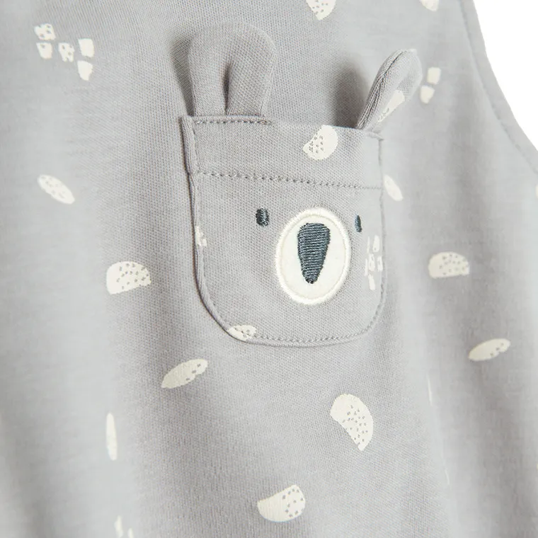 Cool Club, Set pentru baieti, Body fara maneci, Palarie, gri