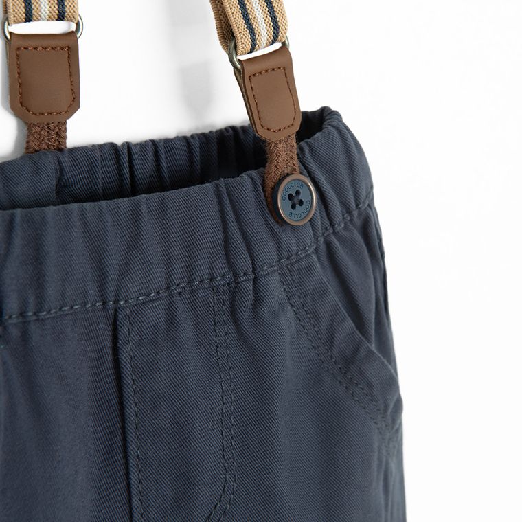 Cool Club, Set pentru baieti, Pantaloni din textil, Bretele, bleumarin