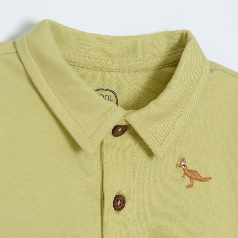 Cool Club, Set pentru baieti, Tricou polo cu maneca scurta pentru baieti, Tricou, albastru-verde