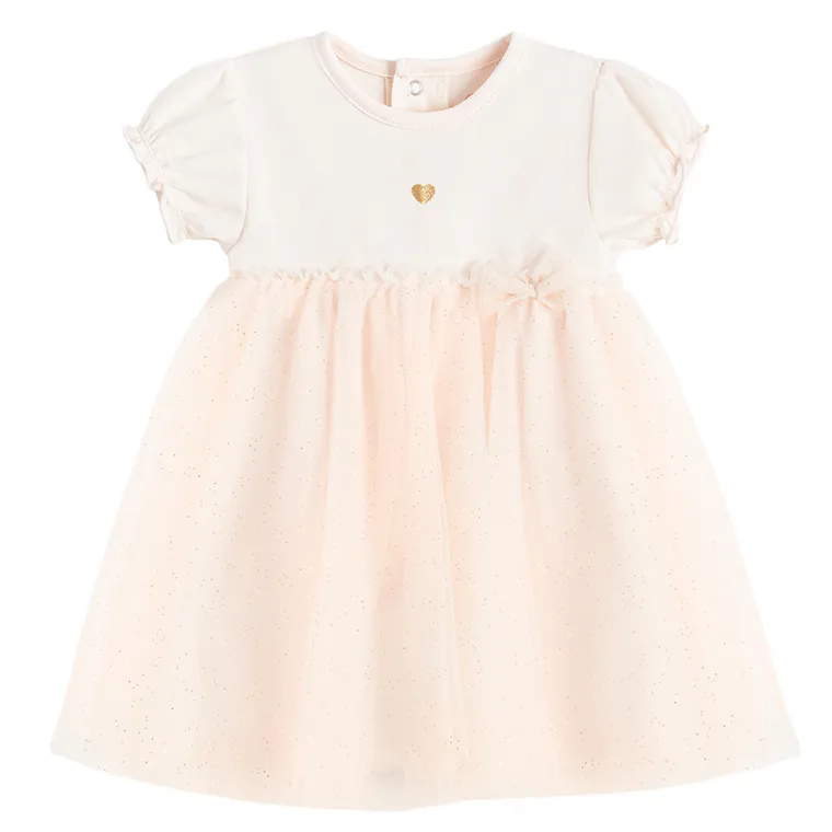 Cool Club, Set pentru fete, Body-rochie cu maneca scurta, Bolero, roz