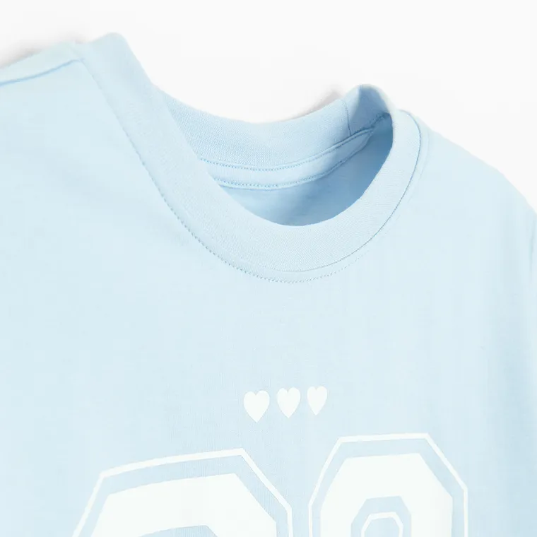 Cool Club, Set pentru fete, Tricou, Colanti scurti, albastru