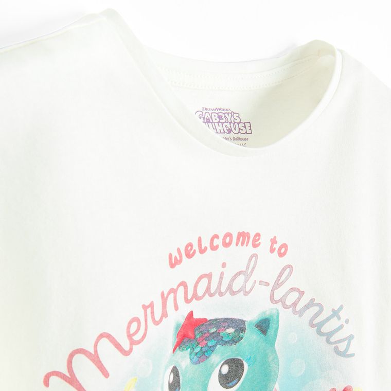 Cool Club, Set pentru fete, Tricou, Colanti scurti, mix, imprimeu Gabby's Dollhouse